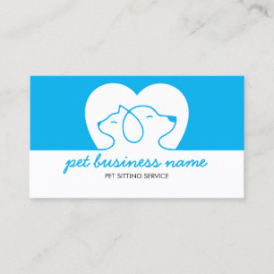 Tarjeta De Visita Logotipo de Perro y Gato