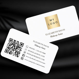 Tarjeta De Visita logotipo de personalizado código Qr medios sociale