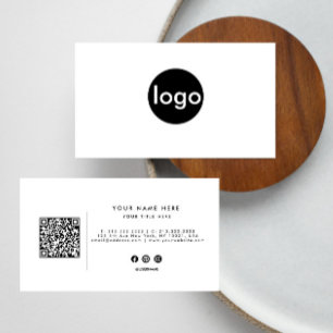 Tarjeta De Visita logotipo de personalizado Código QR profesional Mi