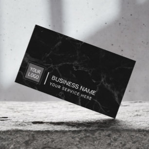 Tarjeta De Visita Logotipo de Personalizado corporativo Mármol oscur
