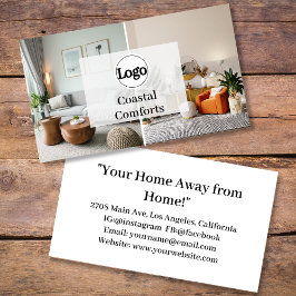 Tarjeta De Visita Logotipo de Personalizado de alquiler de vacacione