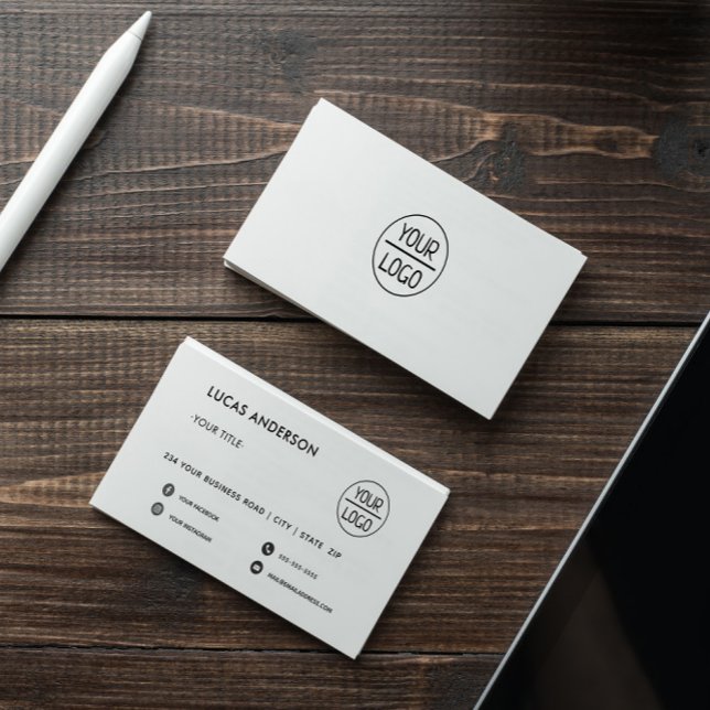 Tarjeta De Visita Logotipo de personalizado de escritura femenina bl (Subido por el creador)