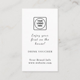 Tarjeta De Visita Logotipo de personalizado | Diseño de cupón para b