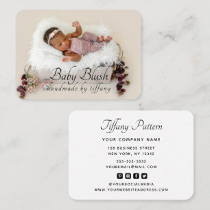 Tarjeta De Visita Logotipo de personalizado Foto Guión moderno Icono