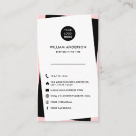 Tarjeta De Visita Logotipo de personalizado Iconos de medios sociale