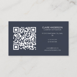 Tarjeta De Visita Logotipo de Personalizado moderno de código QR per
