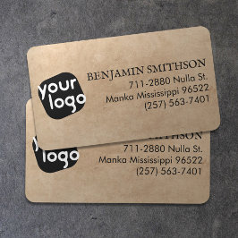 Tarjeta De Visita Logotipo de Personalizado negro de color beige sim