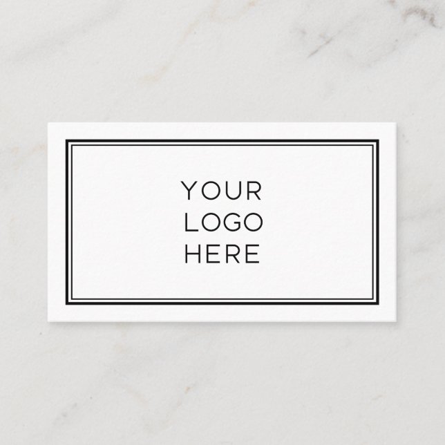 Tarjeta De Visita Logotipo de Personalizado profesional| Sencillo y  (Anverso)