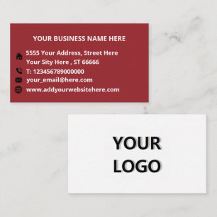 Tarjeta De Visita Logotipo de personalizado y envía mensajes de text