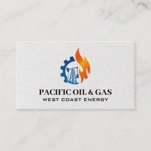 Tarjeta De Visita Logotipo de petróleo y gas