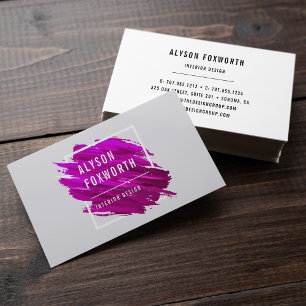 Tarjeta De Visita Logotipo de pintura abstracta