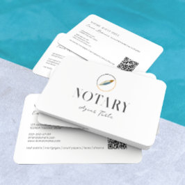 Tarjeta De Visita Logotipo de pluma moderna para pluma notarial Escr