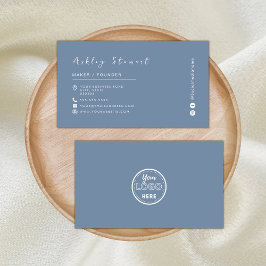 Tarjeta De Visita Logotipo de promoción de marca minimalista para Pe