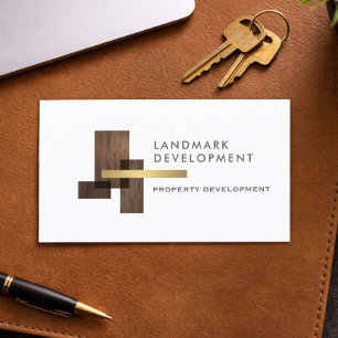 Tarjeta De Visita Logotipo de Promotor Inmobiliario