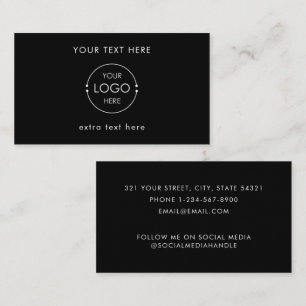 Tarjeta De Visita Logotipo de puesto de mercado de proveedor de nego
