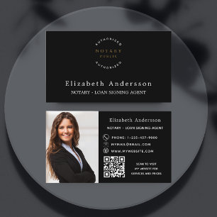 Tarjeta De Visita Logotipo de QR para agente de firma de préstamos n