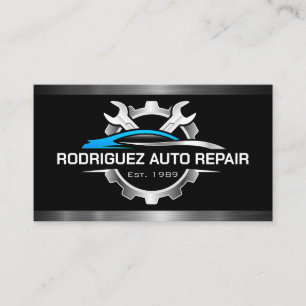 Tarjeta De Visita Logotipo de reparación automática   Arañazos y ara