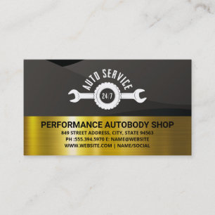 Tarjeta De Visita Logotipo de reparación de automóviles Llaves Téc