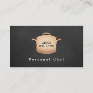 Tarjeta De Visita Logotipo de restauración personal de cocina de cob