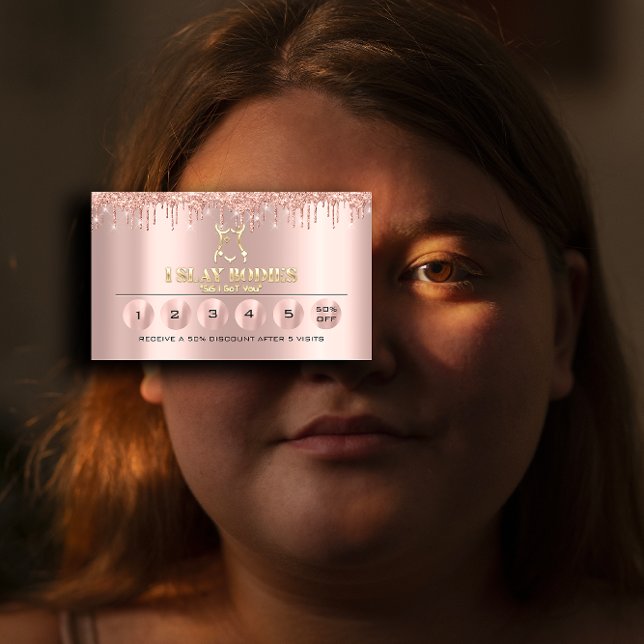 Tarjeta De Visita Logotipo de Rosa Loyaliy 6 Body Sculum (Loyaliy 6 Body Sculpting Drips Rose Logo Business Card)