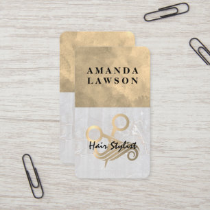 Tarjeta De Visita Logotipo de Salón de Belleza Belleza Cortes de