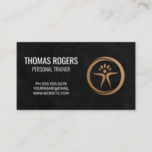Tarjeta De Visita Logotipo de salud Entrenador personal Fitness