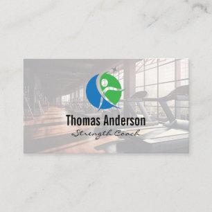 Tarjeta De Visita Logotipo de Salud Fitness   Gimnasio