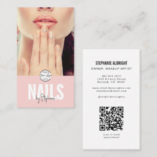 Tarjeta De Visita Logotipo de secuencia de código QR de foto de arti