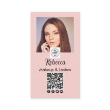 Logotipo de secuencia de código QR de foto de maqu
