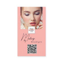 Logotipo de secuencia en rosa sonrosado Código QR