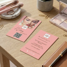 Logotipo de secuencia en rosa sonrosado Código QR