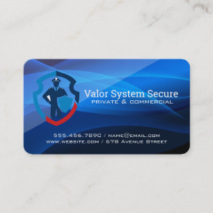 Tarjeta De Visita Logotipo de seguridad   Agencia de protección
