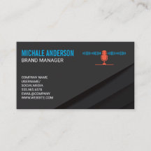 Logotipo de señal de audio del micrófono