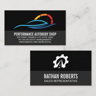 Tarjeta De Visita Logotipo de servicio de auto   Cuidado del automóv
