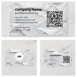Tarjeta De Visita Logotipo de Servicio de Remoción de Basura