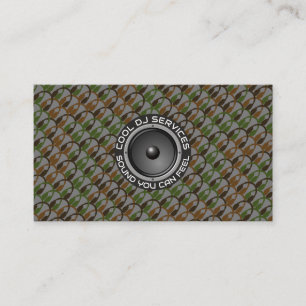 Tarjeta De Visita Logotipo de sonido DJ de potencia • Diseño de Gig