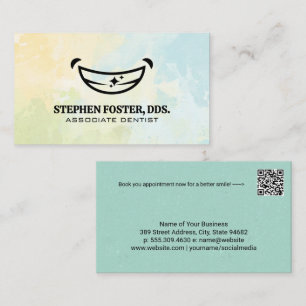 Tarjeta De Visita Logotipo de sonrisa   Profesional dental