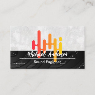 Tarjeta De Visita Logotipo de Sound Music   Tecnología