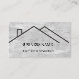 Tarjeta De Visita Logotipo de techo inmobiliario profesional