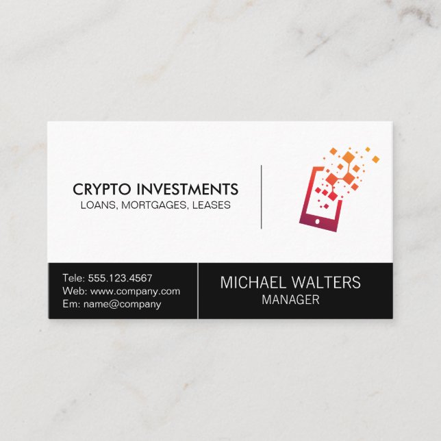 Tarjeta De Visita Logotipo de tecnología (Anverso)