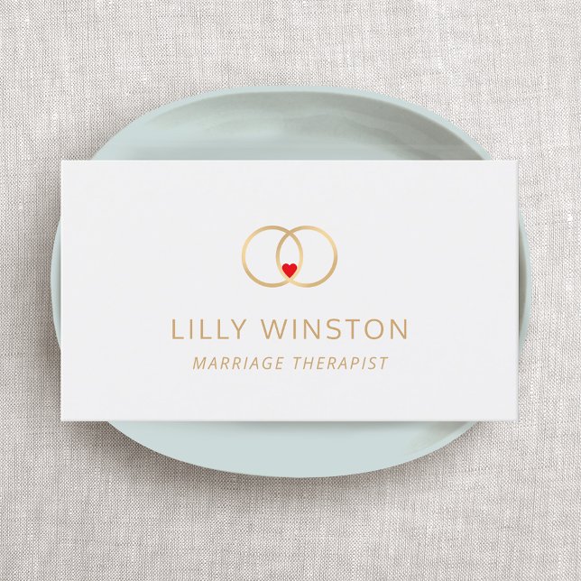 Tarjeta De Visita Logotipo de terapeuta matrimonial (Subido por el creador)
