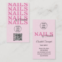 Logotipo de tipografía de rosa sonrojado Código QR