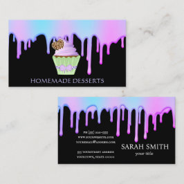 Tarjeta De Visita Logotipo de torta de café Chef, lindo