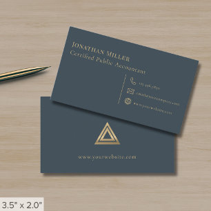 Tarjeta De Visita Logotipo de triángulo simple