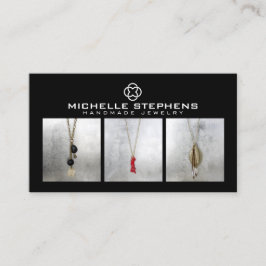 Tarjeta De Visita Logotipo de trinquete moderno - Boutique Black Pho