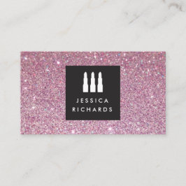 Tarjeta De Visita Logotipo de trío de lápiz labial para artista inde