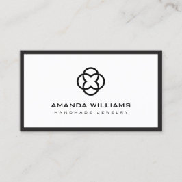 Tarjeta De Visita Logotipo de trono moderno Boutique Classic de lujo