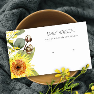 TARJETA DE VISITA LOGOTIPO DE VISUALIZACIÓN DE LA FLORAL DE EUCALYPT