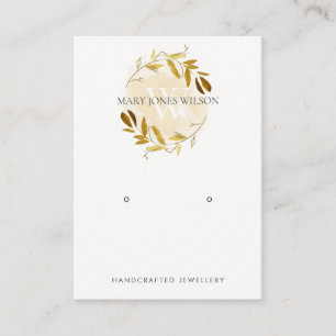 TARJETA DE VISITA LOGOTIPO DE VISUALIZACIÓN DEL MONOGRAMA DE LA FOLL