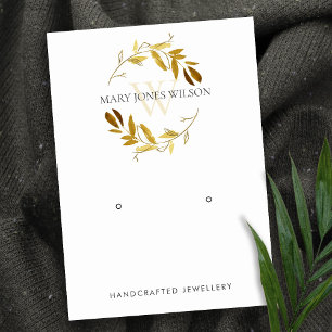 TARJETA DE VISITA LOGOTIPO DE VISUALIZACIÓN DEL MONOGRAMA DE LA FOLL